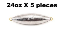24oz Inline Trolling Torpedo Fishing Sinker - 5 Pieces