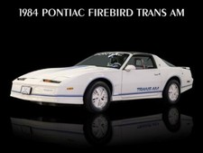 1984 Pontiac Firebird Trans Am In White New Metal Sign 12x16 Free Shipping