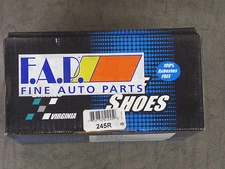 BRAND NEW FDP REAR DRUM BRAKE SHOES 245R  FITS VEHICLES LISTED ON CHART