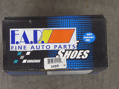 BRAND NEW FDP REAR DRUM BRAKE SHOES 245R  FITS VEHICLES LISTED ON CHART