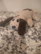 Pound Puppies 1984 Original Sewn Bone Logo 8" Stuffed Plush Brown Vintage