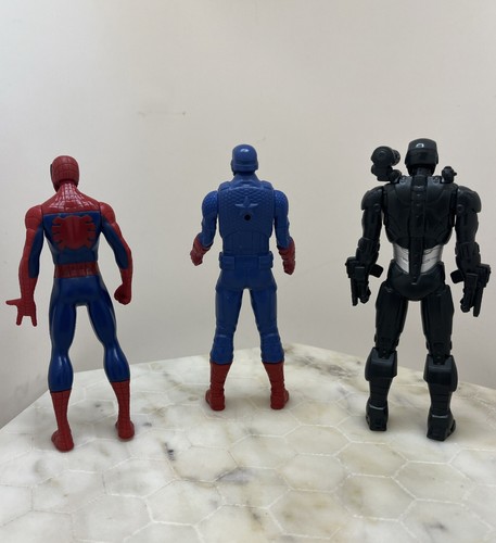 2015 Avengers Marvel 6-Inch Action Figures Iron Man, Spider Man, Captain America - Picture 2 of 3