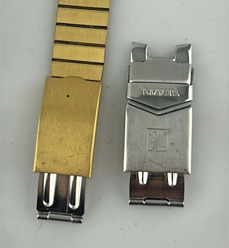 Lot De 2 Fermoirs Papillon Pour Bracelet Montre 16mm – Boucle Déployante Or