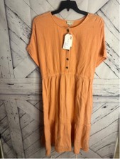 Women's Wonderly Dress 3X Peach