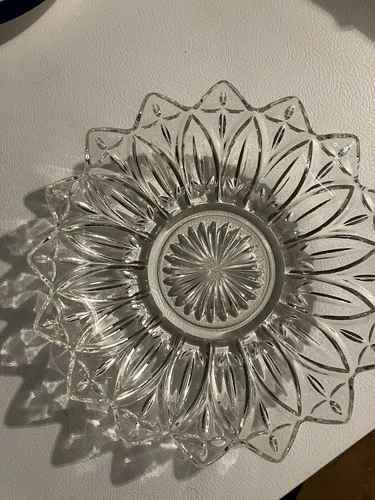 Vintage Federal Glass Petal Design Bowl 10.25" 1960’s