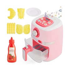 Play Kitchen Pretend Toy Appliances Set with Toy Air Fryer for Kids... Fast Ship
