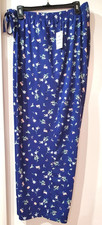 Charter Club Women's Printed Drawstring Pajama Pants Floral Fling XXLarge