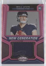 2023 Certified New Generation Jerseys Mirror Pink 18/299 Will Levis #NGJM-39 u6m