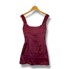 Urban Outfitters Light Before Dark Mini Dress Burgundy Size S