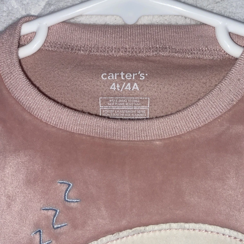 Paquete de 2 suéteres para niñas talla 4T rosa polar y algodón, Carter’s, jumping beans Foto 3 de 4