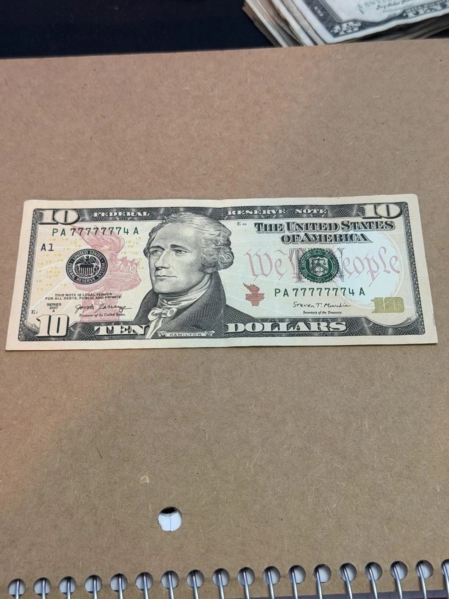 Uncirculated Uncertified $10 US Small Size Paper Money Notes for