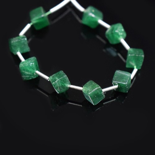 Genuine A++ Green Aventurine Smooth Box Gemstone 4" Craft Making Loose Beads - Picture 9 of 9