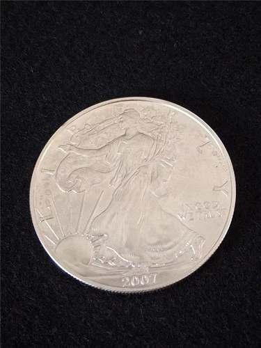 2007 American Silver Eagle ASE DOLLAR UNC 1oz .999 FINE SILVER      #MF-0927