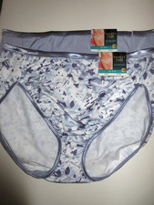Vanity Fair 2-Pair Illumination HI-CUT brief Polyester nylon 13108 Blue  10/3XL