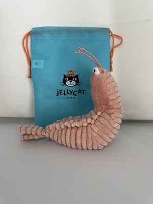 Jellycat Sheldon Shrimp Plush Toy Authentic With Dust Bag SH3S for