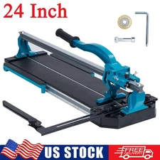 24" Manual Tile Cutter Cutting Machine 610mm Precise Industrial with Laser Guide