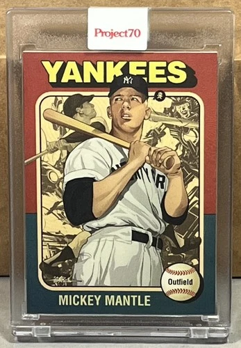 TOPPS PROJECT 70 #371 MICKEY MANTLE NEW YORK YANKEES by QUICCS Print Run 2624