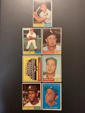 1961 Topps Lot Bob Gibson 211 Brooks Robinson 10 Robin Roberts 20 Nellie Fox 30