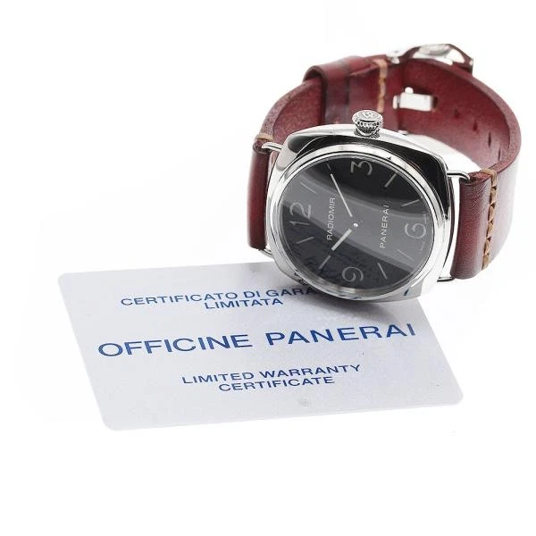 Panerai — Officine Panerai Radiomir Black Seal PAM00210 45mm SS Black Dial Watch #C2978