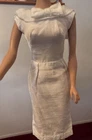 Vintage Mattel’s Barbie’s White Pak Silk Sheath Dress HTF VGC