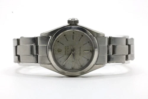 Vintage 1958 Ladies Rolex Precision Stainless Steel 24mm 6410 #WI279
