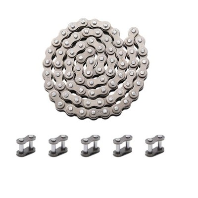 #25 Roller Chain 74 Links with 5pcs Master Link Replacement for Razor E100