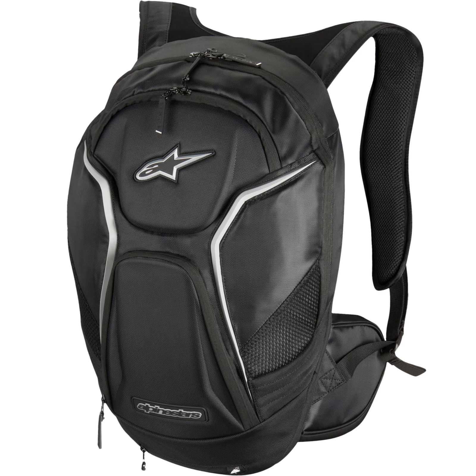 Alpinestars Tech Aero 16-26L Expandable Backpack Rucksack Motorbike Black White