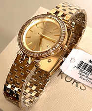Michael Kors MK3365 Women's Mini Darci Gold-Tone Wrist Watch BNWT Gift Box $250
