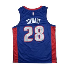 Autographed Isaiah Stewart #28 Detroit Pistons Motor City Nike Jersey Size XL