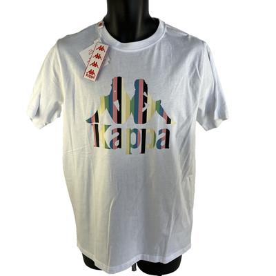 New Mens Kappa Logo Authentic Sameer Man T-Shirt Size Small NWT White