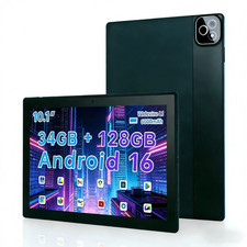 Tablet 10 Inch, Android 16 Tablets with Octa-Core Processor, 34GB RAM 128GB Stor