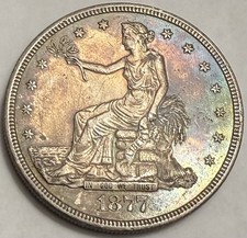 1877-S Trade Dollar AU Details