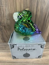 Kurt S Adler Polonaise Dragon Christmas Ornament Poland Blown Glass