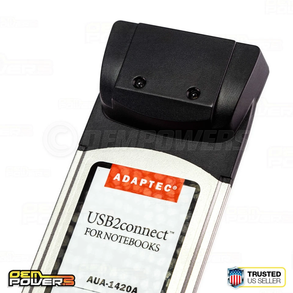 Adaptec AUA-1420 2-Port USB 2.0 CardBus Adapter Laptop Notebook PC Card NEW - Image 4 of 4