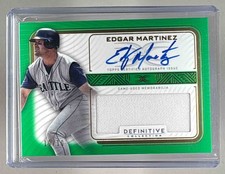 Edgar Martinez 2023 Topps Definitive #DARC-EM Green GU Patch Auto 10/10