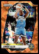 Lindsay Allen Orange Ice #107 2024-25 Panini Prizm WNBA Chicago Sky