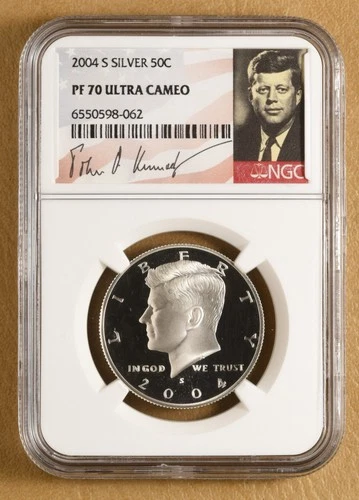 2004 S Proof Kennedy Silver Half Dollar NGC PF 70 Ultra Cameo