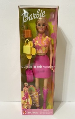 2002 Mattel PURSES GALORE BARBIE Pink Walmart Special Edition NEW IN BOX