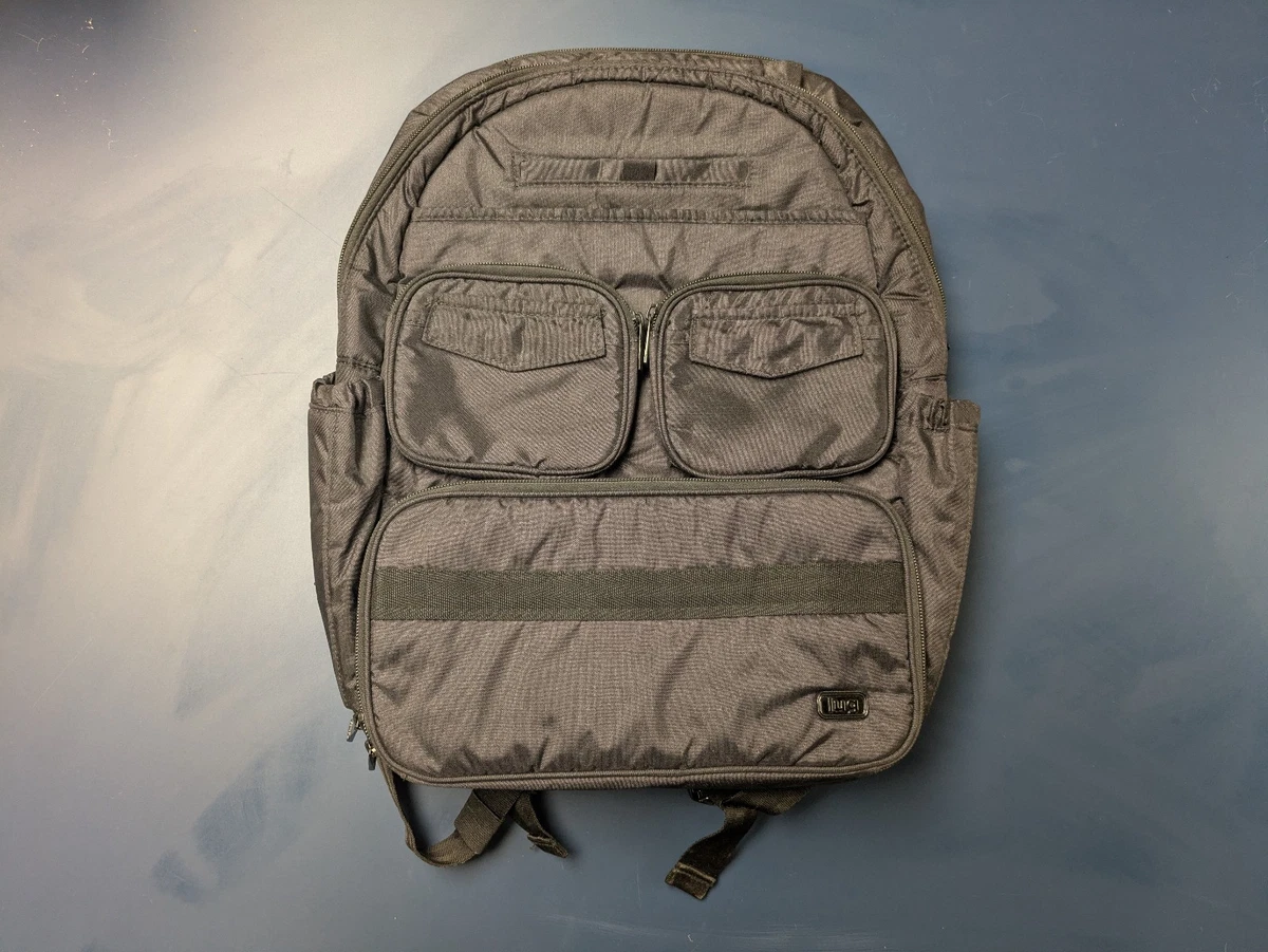 Lug Puddle Jumper Packable Backpack Flamingo Black Tropical Print *FLAW GUC Legacy Collection Puddle Jumper Backpack | Lug main image 4