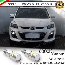 COPPIA LUCI POSIZIONE 6 LED CANBUS CON LENTE MAZDA CX-7 CX 7 NO ERROR
