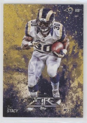 2014 Topps Fire Gold 22/50 Zac Stacy #41 0a3