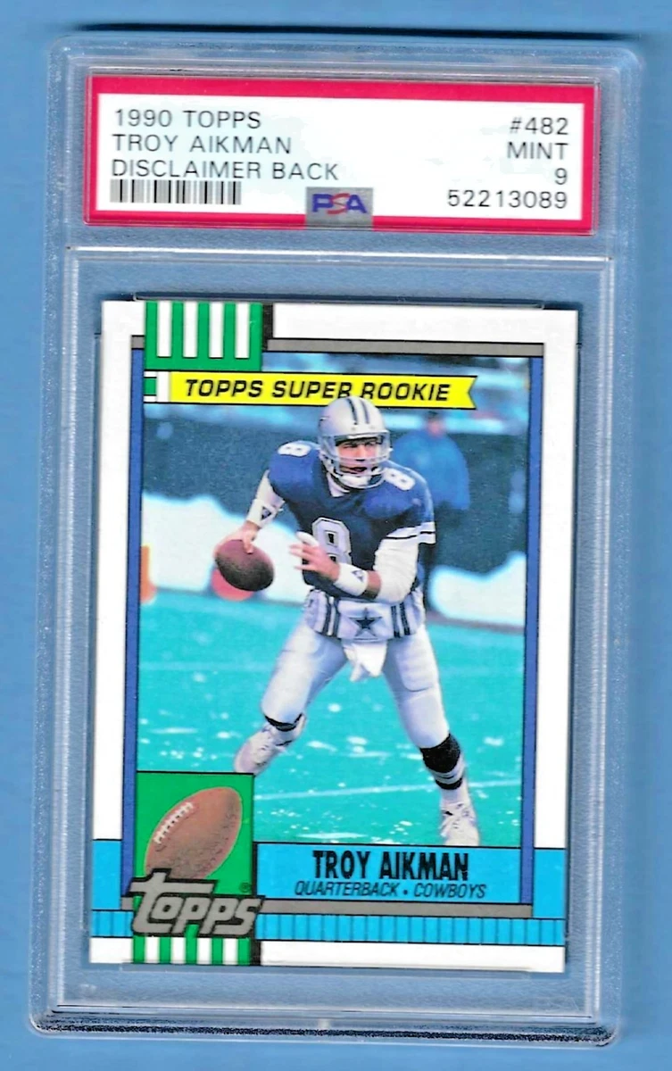 Troy Aikman Football Grade 9 Rookie Sports Trading Cards