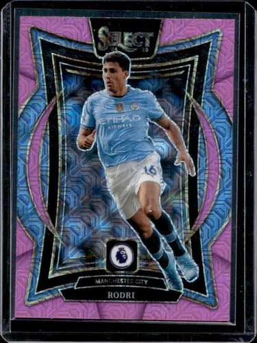 2024-25 Panini Select Premier League Rodri Terrace Pink Mojo #52 Man City