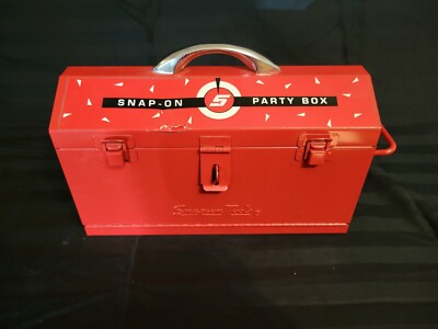 Vtg Snap-On Tools Party Box Poker Chips Set Deck Cards Dice Cribbage