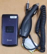 LG CU515 - Purple  Black  AT T  Cellular Flip Phone - Very Rare Color / READ