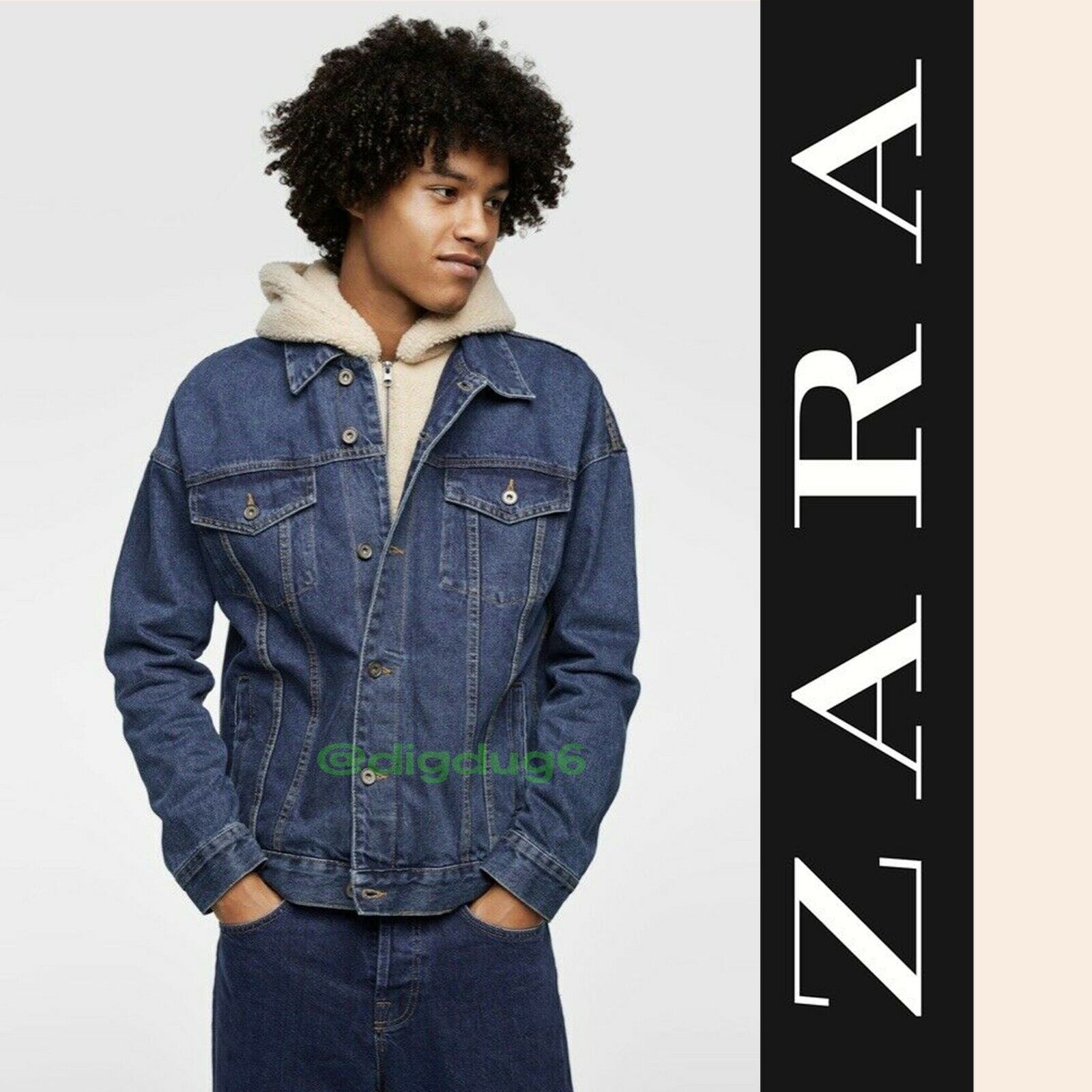 Zara - Denim Jacket - Blue - Men