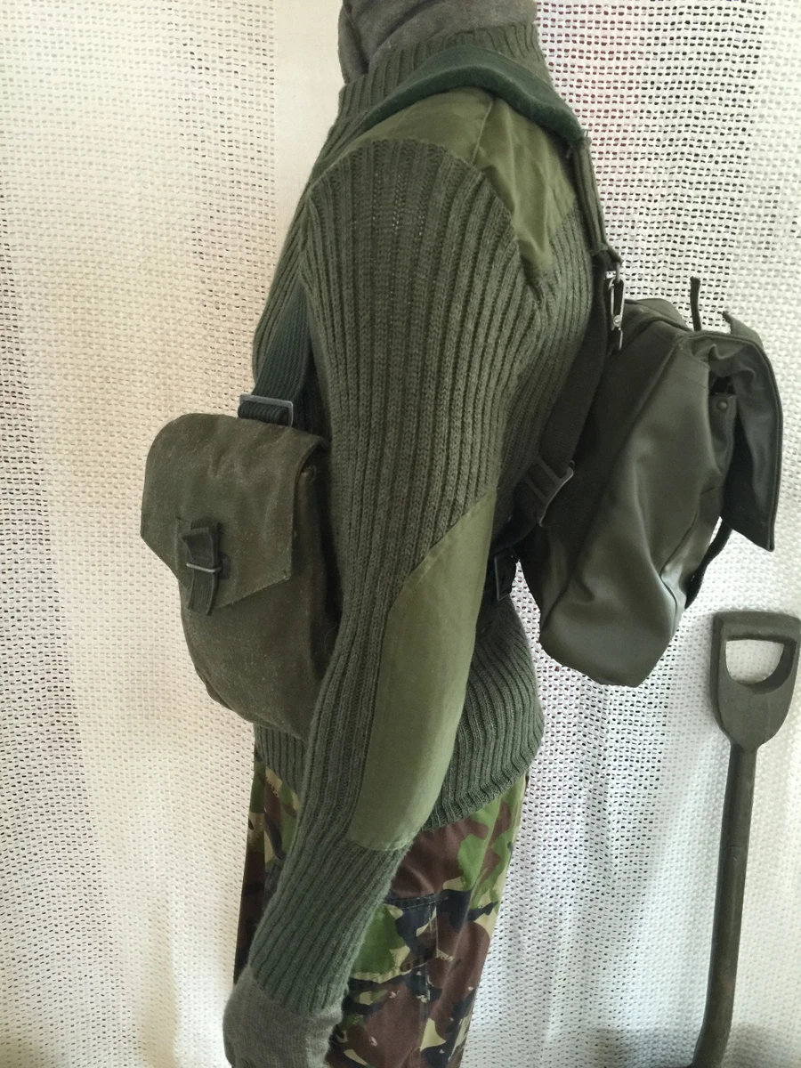vintage swedish webbing & bag army surplus miliary fishing hunting shooting