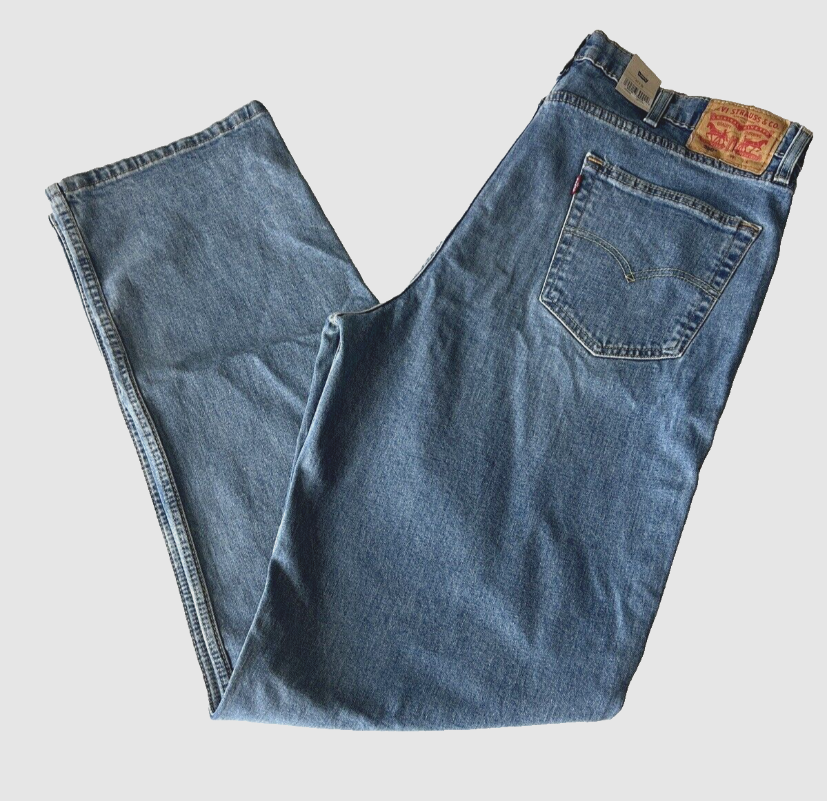 Levi's 550 Relaxed Fit Men's Light Wash Stretch Jeans BIG TALL