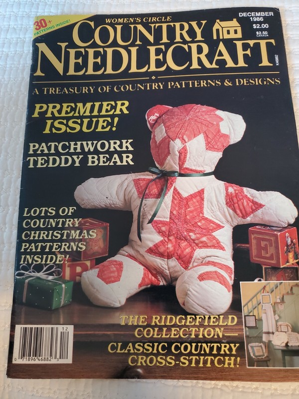 Vintage Country Needlecraft Magazine Premier Issue December 1986