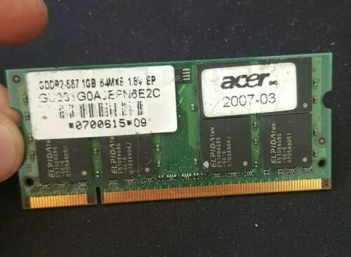 Memoria RAM Acer per prodotti informatici da 1 moduli